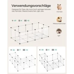 SONGMICS 2er Set XL Freigehege Mit Bodenplatten Weiß -Tierbedarf Geschäft 1e96bb12b9cee454391b136c46a4097917b11a7f 1651632 de DE d6f610db54a2f13cd8886119a0e6b805135c1a0aDh4ba1