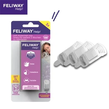 Feliway Help! 3x Nachfüllkartusche Zur Stressreduzierung 3 Feliway Help! 3x Nachfüllkartusche Zur Stressreduzierung