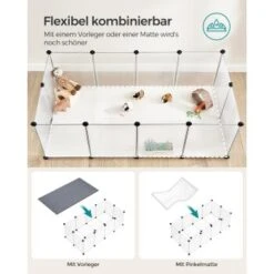 SONGMICS 2er Set XL Freigehege Mit Bodenplatten Weiß -Tierbedarf Geschäft 3423f3d74af678540e707f238d8e7db240b7c957 1651632 de DE 3990a584894f56e4e49faf976a0bbb535c710ecc9iPSRL
