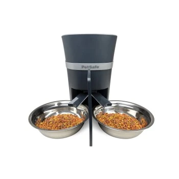 PetSafe Futterteiler Mit Schüssel Für 2 Haustiere 3 PetSafe Futterteiler Mit Schüssel Für 2 Haustiere