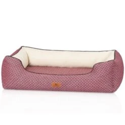 Knuffelwuff Orthopädisches Design Hundebett Sanford Rot M-L