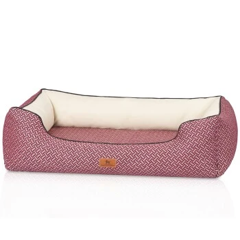 Knuffelwuff Orthopädisches Design Hundebett Sanford Rot M-L 3 Knuffelwuff Orthopädisches Design Hundebett Sanford Rot M-L