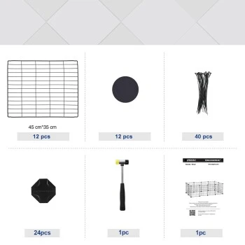 SONGMICS Freilauf, DIY, Metallgitter 7 SONGMICS Freilauf, DIY, Metallgitter – Bild 5