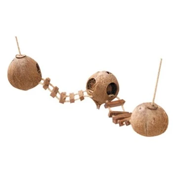 Europet Bernina 3er Kokosnuss Mit Leiter Und Seil 3 Europet Bernina 3er Kokosnuss Mit Leiter Und Seil