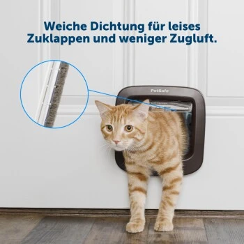PetSafe Katzenklappe Mit Manueller Verriegelung, Braun 5 PetSafe Katzenklappe Mit Manueller Verriegelung, Braun – Bild 3