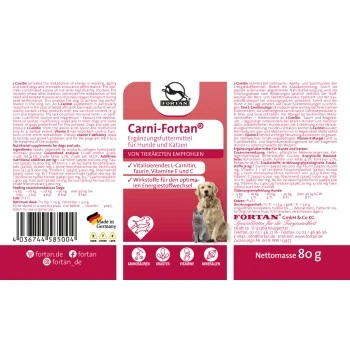Fortan Carni-Fortan Pulver Mit L-Carnitin 80 G 4 Fortan Carni-Fortan Pulver Mit L-Carnitin 80 G – Bild 2