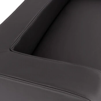 Knuffelwuff Orthopädisches Hundebett Mit Wendekissen Aus Kunstleder Indianapolis Schwarz M-L 4 Knuffelwuff Orthopädisches Hundebett Mit Wendekissen Aus Kunstleder Indianapolis Schwarz M-L – Bild 2