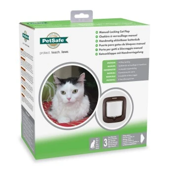 PetSafe Katzenklappe Mit Manueller Verriegelung, Braun 11 PetSafe Katzenklappe Mit Manueller Verriegelung, Braun – Bild 9