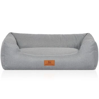 Knuffelwuff Hundebett Emma Aus Velours Mit Feinem Handwebcharakter In Pastellfarben Petrol M-L 3 Knuffelwuff Hundebett Emma Aus Velours Mit Feinem Handwebcharakter In Pastellfarben Petrol M-L