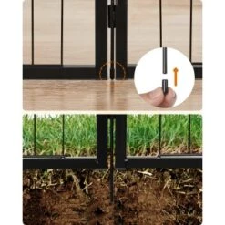 FEANDREA L Hundezaun 8 Platten Schwarz Schwarz 1,6 M, 1,6 M, 60 Cm -Tierbedarf Geschäft 98cb85f4dae3237153060ae5a7986d45ca8aa7af 1500921 de DE 5d574e8d4e49ee98f0c5b6342dd79c17caedda798sQTYc