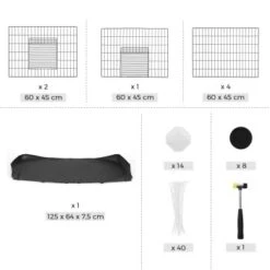SONGMICS Kleintiergehege, Mit Trennwand -Tierbedarf Geschäft 9de8fa474201846b2d40d1365ec44a0bea4b9dcd 1659842 de DE 9e260430ef734f23060854eadee5f003c1128d52P2yBs7