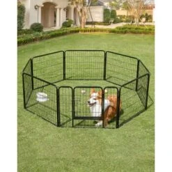 FEANDREA L Hundezaun 8 Platten Schwarz Schwarz 1,6 M, 1,6 M, 60 Cm -Tierbedarf Geschäft a7d8aa3bbb12cb6e4620c6a97da7d8e10325f01c 1500921 de DE f40888fca330ffba4a54a8637fe48f61e685ae0dIXhhcG