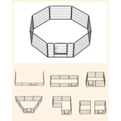 FEANDREA L Hundezaun 8 Platten Schwarz Schwarz 1,6 M, 1,6 M, 60 Cm -Tierbedarf Geschäft b23b278b69fecf8a66a13109adddec767e797baa 1500921 de DE 979714d5ae62bcc756681c3be5581a60fafc76b5efi4HF
