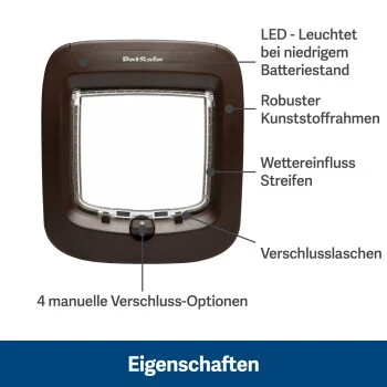PetSafe Mikrochip-Katzenklappe, Braun 7 PetSafe Mikrochip-Katzenklappe, Braun – Bild 5