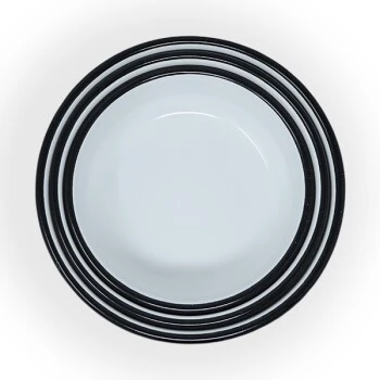 Lills Emaillenapf "Nele" - Gr. L - Weiß 5 Lills Emaillenapf "Nele" - Gr. L - Weiß – Bild 3