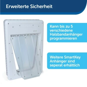 PetSafe SmartDoor Elektronische Hundeklappe, Größe L, Weiß 4 PetSafe SmartDoor Elektronische Hundeklappe, Größe L, Weiß – Bild 2