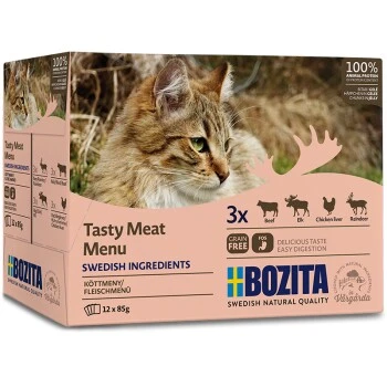 BOZITA Pouch Multibox Fleisch-Menü In Gelee 12x85g - Getreidefrei 12x85 G 3 BOZITA Pouch Multibox Fleisch-Menü In Gelee 12x85g - Getreidefrei 12x85 G