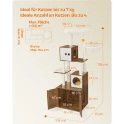 FEANDREA Kratzbaum 185cm Mit Katzenklo-Schrank Vintagebraun Braun -Tierbedarf Geschäft ef702a934169643329ef7735ec0eb80e5b50d44e 1666851 de DE 05946d30530dc299ffe9ab06919c6838bc130f73Cjzqvr