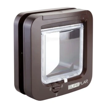 SureFlap Mikrochipgesteuerte Katzenklappe Braun 8 SureFlap Mikrochipgesteuerte Katzenklappe Braun – Bild 6