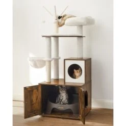 FEANDREA Kratzbaum Mit Katzentoilette Braun Braun -Tierbedarf Geschäft f0cc926189762ee51426b4aae2d702af14dc9c30 1483588 de DE b68df4febc6e41299daeb5237640a9f23d24b61067dqqz