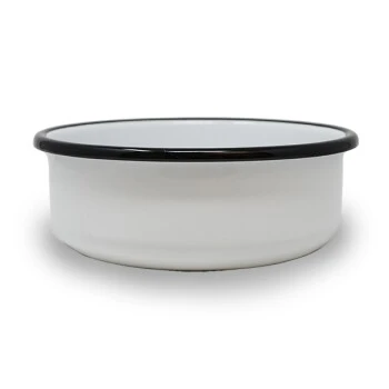 Lills Emaillenapf "Nele" - Gr. L - Weiß 3 Lills Emaillenapf "Nele" - Gr. L - Weiß